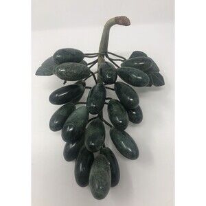 Vintage Chinese Jade Carved Grapes 20th Century